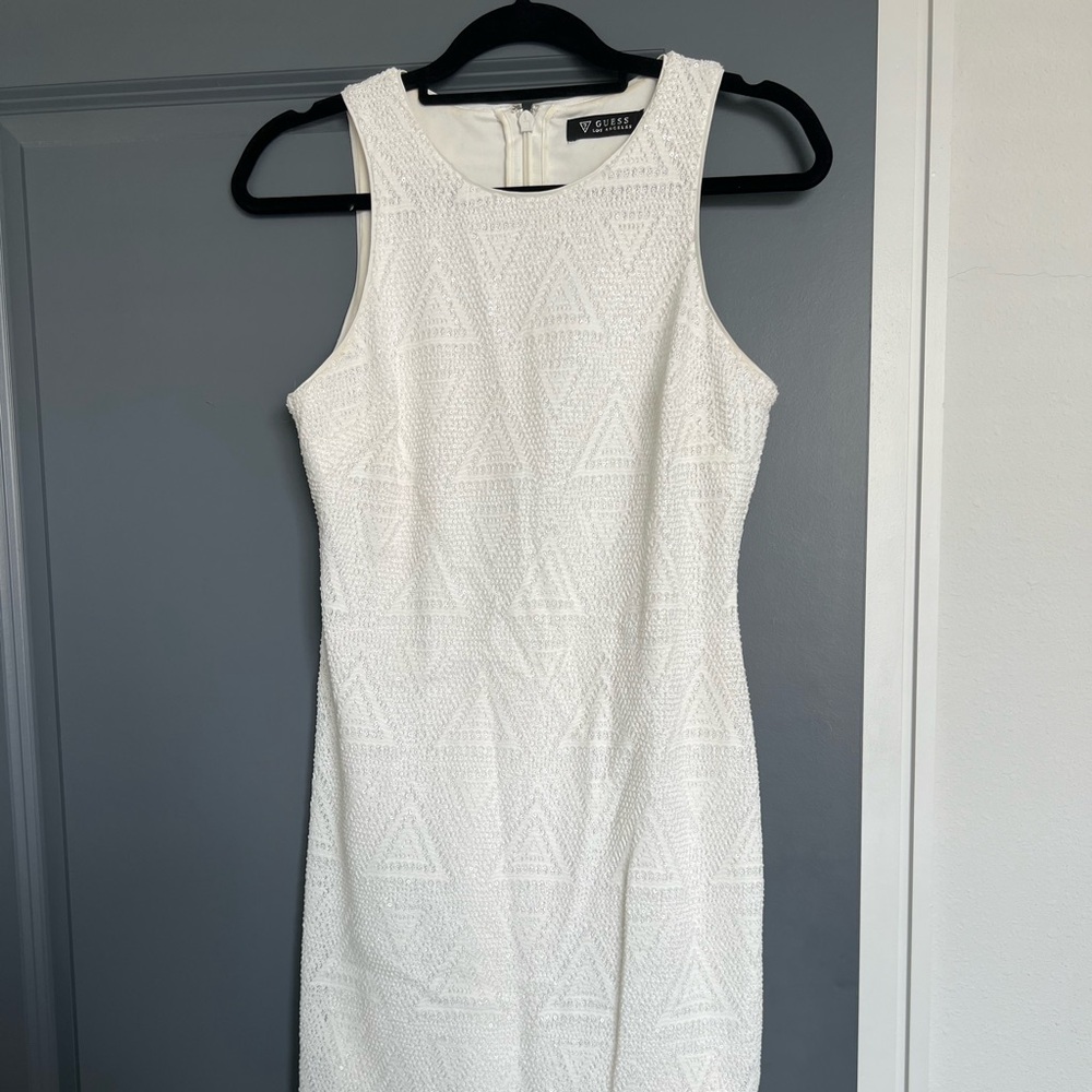 Size 6 white Guess dress